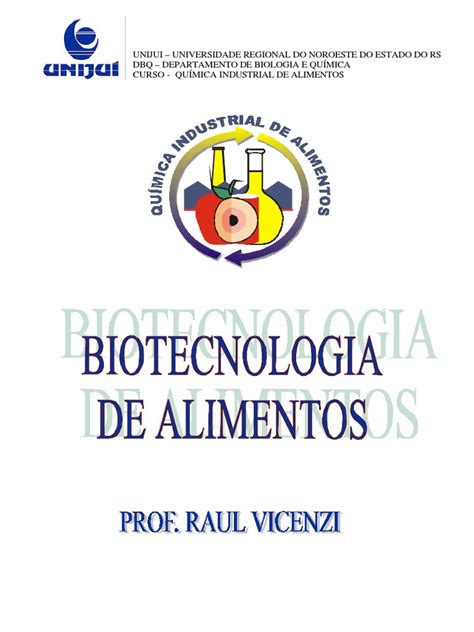APOSTILA BIOTECNOLOGIA DE ALIMENTOS.pdf | Fermentação ...