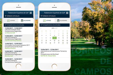 App de golf Oficial de la Real Federación Española de Golf