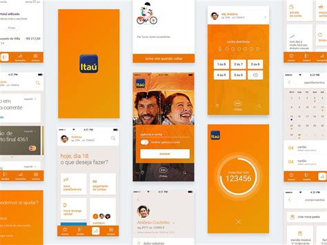 App Itaú | App itau, Inspiração web design, App