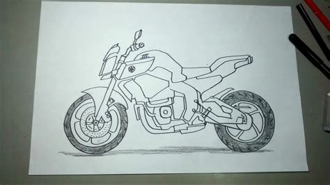 Aprende a dibujar motos paso a paso   Yamaha FZ10   YouTube