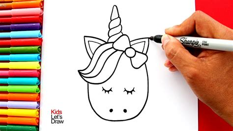 Aprende a dibujar un UNICORNIO Kawaii fácil | How to Draw ...