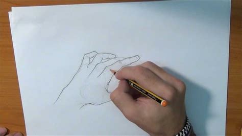 Aprende a dibujar una mano casi abierta   Draw hand almost ...