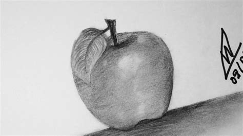 Aprende como dibujar una manzana con lapices/Paso a paso ...