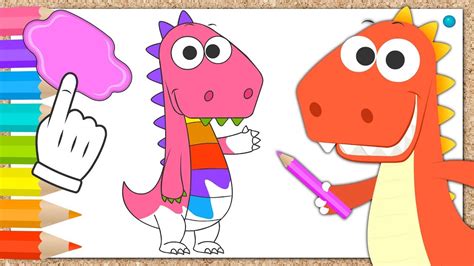 Aprende con Eddie cómo colorear a Eddie el dinosaurio ...