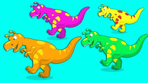 ¡Aprende los colores y los dinosaurios!   Dibujos ...