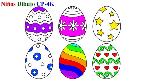 Aprender colores con huevos de Pascua para colorear | Cómo ...