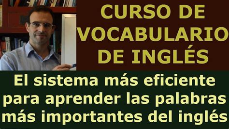 Aprender ingles online   Curso Vocabulario ingles con ...