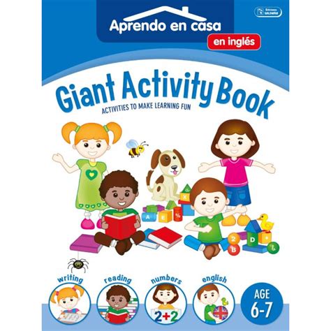 Aprendo Inglés en Casa: Giant Activity Book, Para Niños de ...