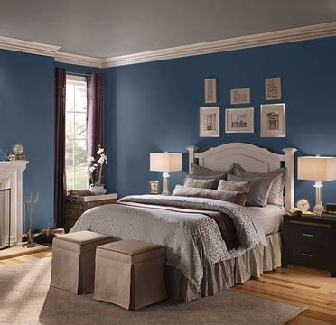 Apuesta por la serenidad de las habitaciones pintadas de azul