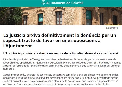 ARCHIVO DE LA CAUSA POR PREVARICACIÓN EN EL CONCURSO OPOSICIÓN DEL ...