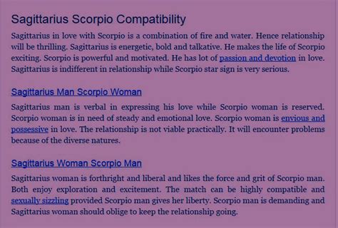 Are sagittarius and scorpio compatible.