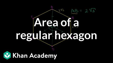 Area of a Regular Hexagon   YouTube