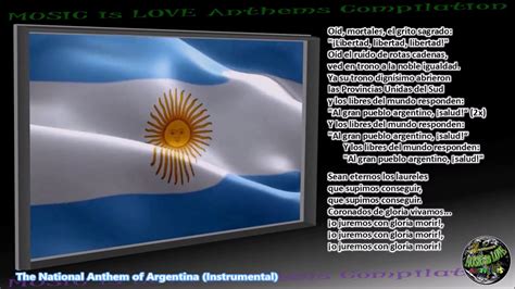 Argentina National Anthem  Himno Nacional Argentino ...