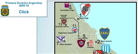 Argentina: Primera División, 2009 ’10. « billsportsmaps.com