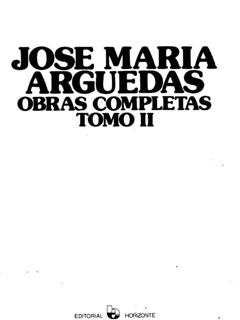 Arguedas Jose Maria   Obras Completas Tomo 2