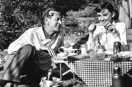 ARIANE  1957 . Audrey Hepburn y Gary Cooper en la comedia ...