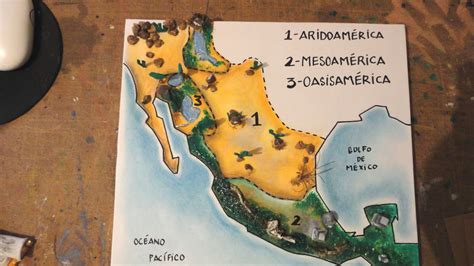 Aridoamerica, Mesoamerica, Oasisamerica | Maquetas escolares