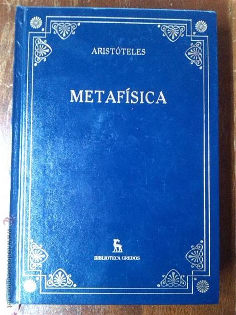 Aristóteles, metafísica, nº37, biblioteca gredo   Vendido en Venta ...