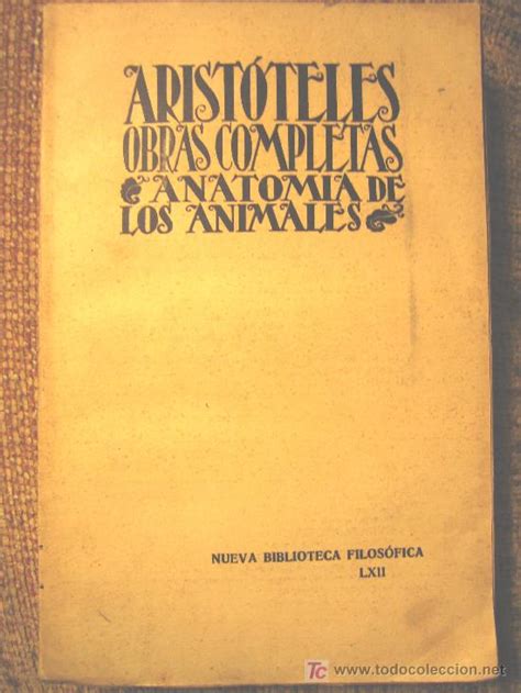 Aristoteles, obras completas. anatomia de los a   Vendido en Venta ...