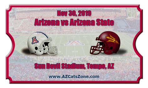 Arizona Wildcats vs Arizona State Sun Devils Football ...