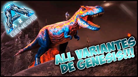 ARK Comandos | Todas las Variantes de Dinos en Génesis ...