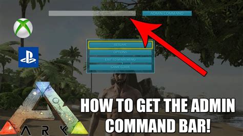 ARK   HOW TO ACCESS THE ADMIN COMMAND BAR   USE CONSOLE ...