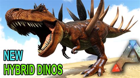 Ark HYBRID DINOS & MORE!! KentrosaurusRex, SpinoRaptor ...
