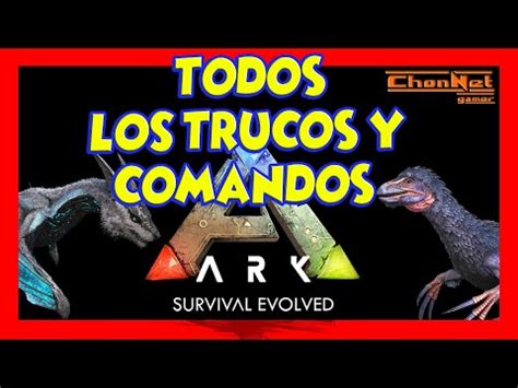 Ark TODOS los COMANDOS guia tutorial