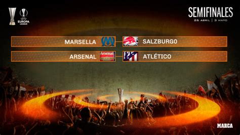Arsenal vs Atlético de Madrid y Marsella vs Salzburgo ...