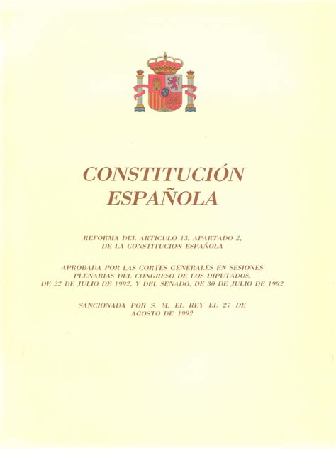 art. 13/1978   Reforma del artículo 13.2 de la ...