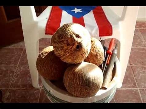 ARTESANIA EN COCO DE PUERTO RICO coconut art YouTube