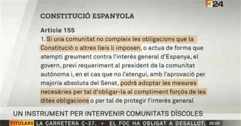 ARTÍCULO 155 DE LA CONSTITUCIÓN ESPAÑOLA | A Toda Costa ...