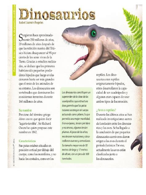 articulo de divulgacion cientifica de dinosaurios   Búsqueda de Google ...