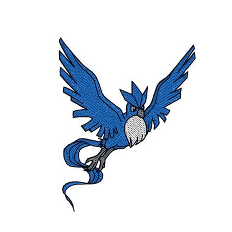 ARTICUNO Blue Bird Legendary Pokemon Machine by BeStitches | Blue bird ...