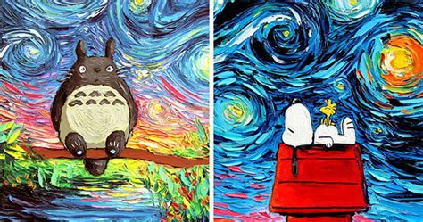 Artists Uses Pop Cultural Icons in Recreation of Van Gogh ...