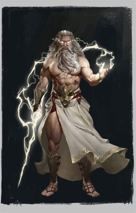 ArtStation   Zeus  Oceans&Empires , Bangku An | Greek mythology gods ...