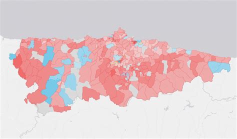 Así fue hace seis meses el voto en Asturias, por vecindarios A fondo ...