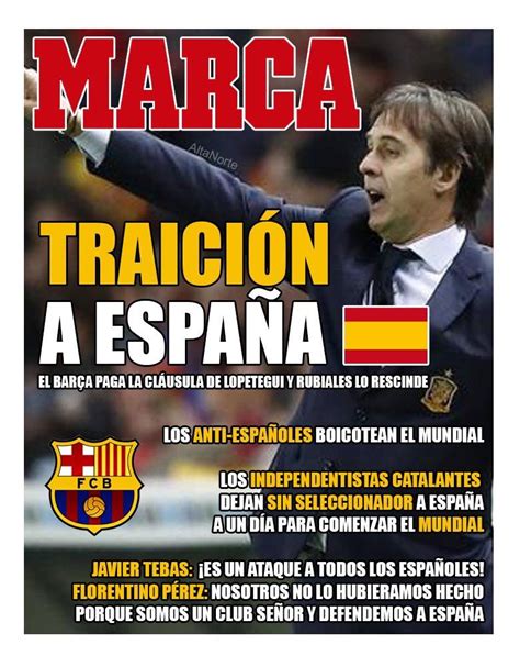 Así habría sido la portada del MARCA si el Barça le hubiese birlado el ...