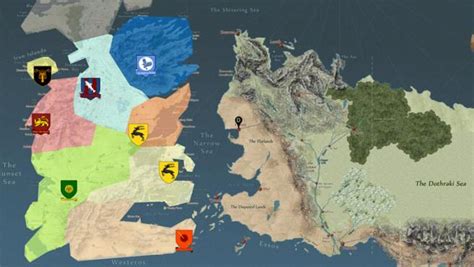 Así queda el mapa de  Juego de tronos