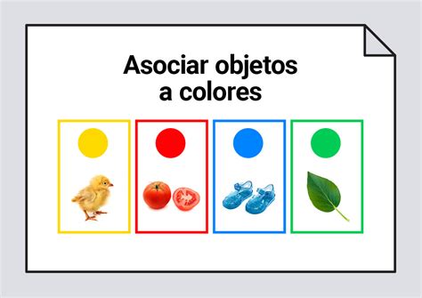 Asociar objetos a colores: Discriminación visual #Soyvisual