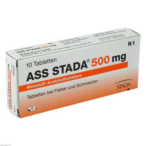 ASS STADA 500 mg Tabletten  10 St  Preisvergleich, PZN ...