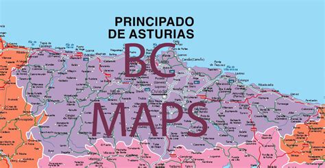 Asturias   MAPA VECTORIAL EDITABLE EPS FREEHAND ILLUSTRATOR, MAPAS ...