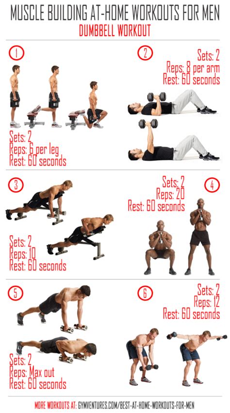 At Home Workouts for Men   Dumbbell Workout | Awesome At ...