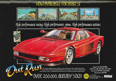 Atari ST Out Run : scans, dump, download, screenshots, ads ...