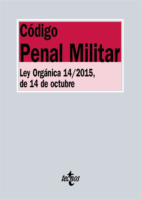 Atelier Librería Jurídica : Código penal militar. Ley ...