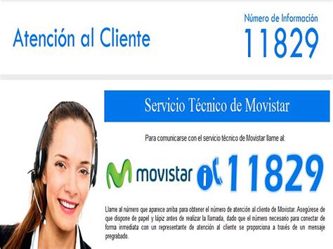 Atencion al cliente gratuito de Movistar