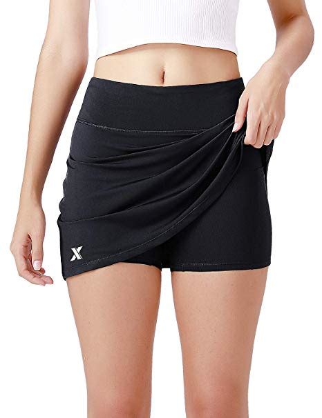 Athletic Skirt Tennis Skort with Pockets   WF Shopping