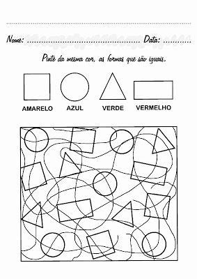 atividades formas geometricas educação infantil imprimir ...