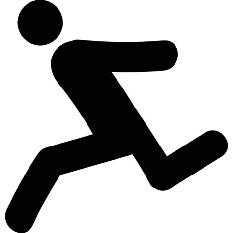 Atleta corriendo   Iconos gratis de personas
