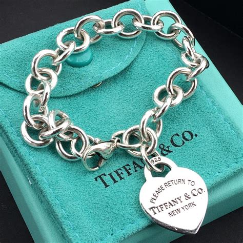 Authentic Tiffany and co sterling silver 925 heart return to Tiffany ...